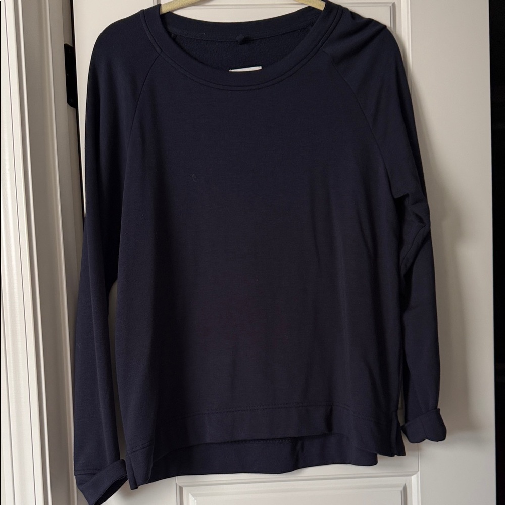 Lou & Grey Dark Gray Crewneck Pullover